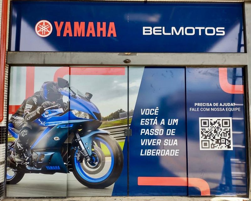 Yamaha Belmotos — Adesivagem de Vitrine